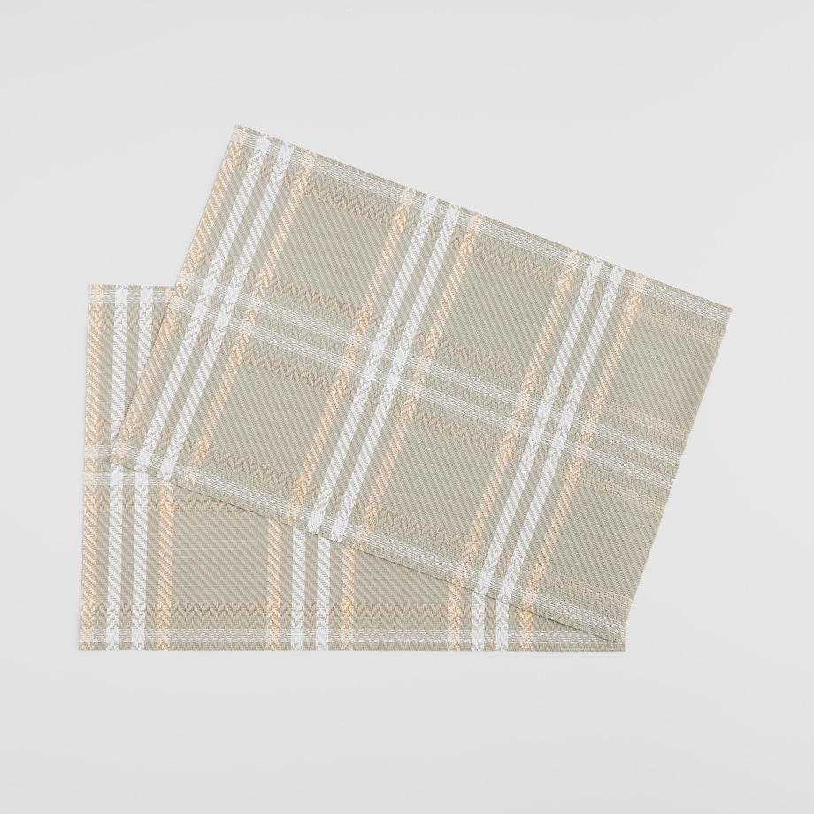 Zestaw 2 Podkładek Dekoracyjnych Parmilas w kratę