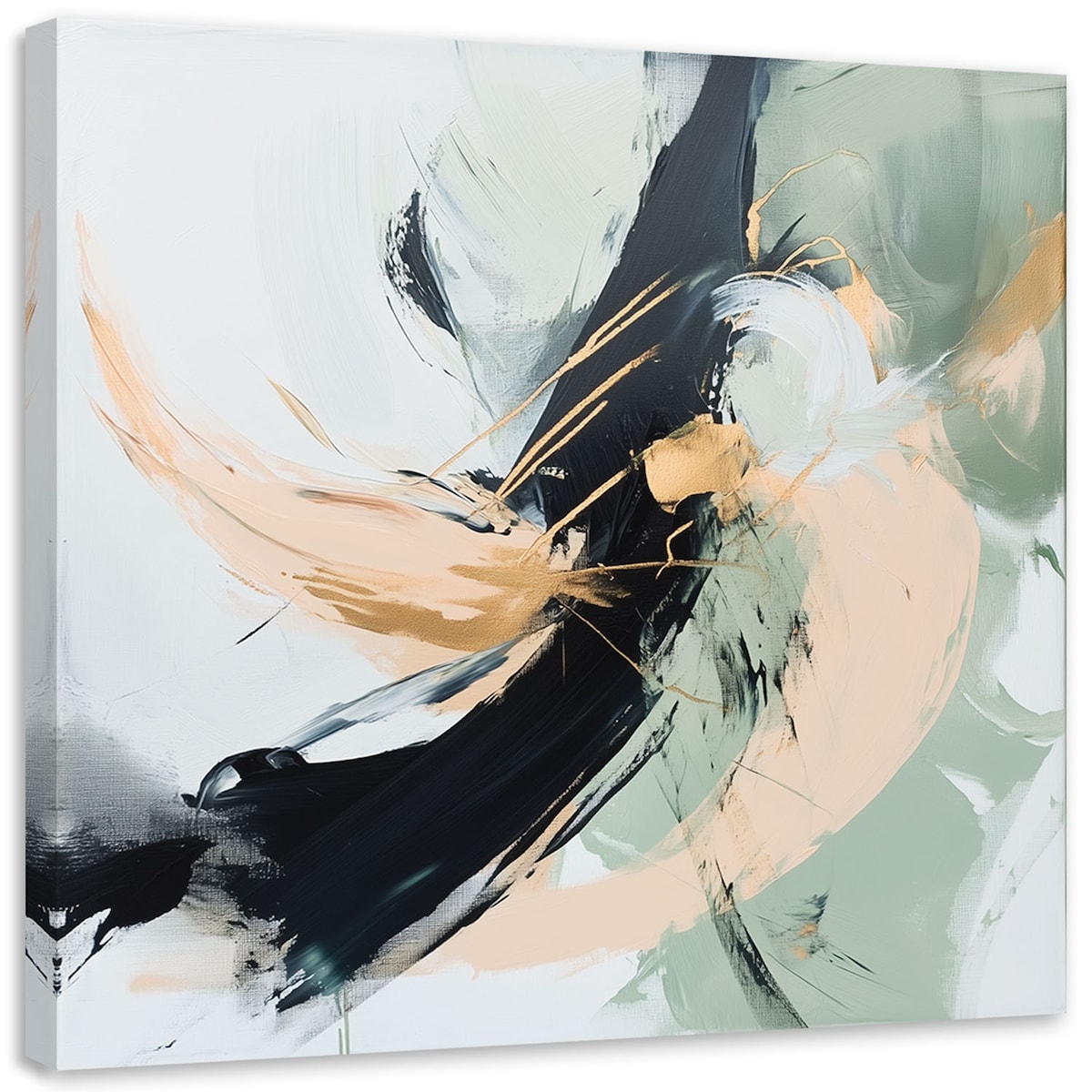 Feeby Obraz do salonu sypialni, Abstrakcja imitacja farby olejnej 30x30