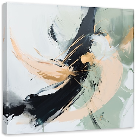 Feeby Obraz do salonu sypialni, Abstrakcja imitacja farby olejnej 30x30