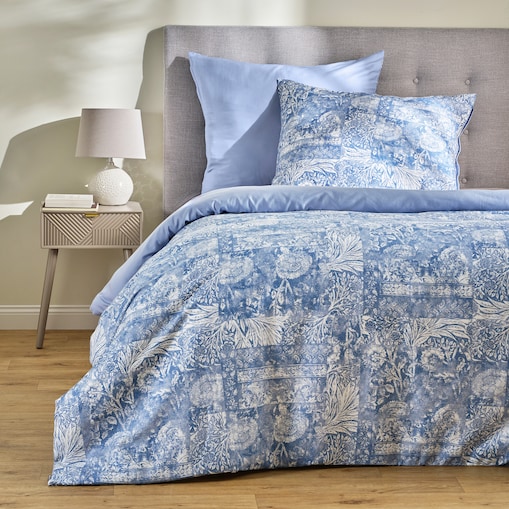 Pościel z bawełny satynowej Flopella 160x200 cm z motywem roślinnym