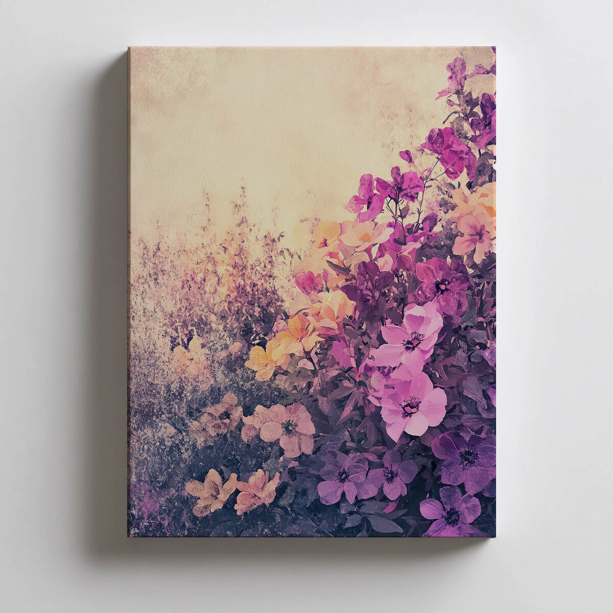 Kwiatowy Spokój, 50x70 cm, bez ramy, płótno premium na blejtramie