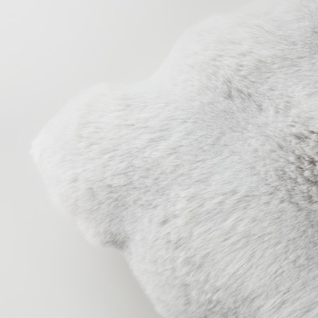 Poszewka Futrzana Bares 45x45 cm w kratę