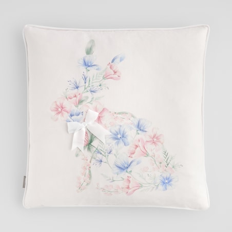 Poszewka z nadrukiem Kirossi 45x45 cm z motywem królika