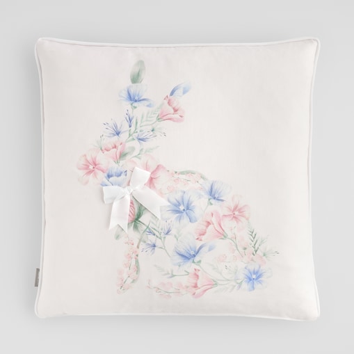 Poszewka z nadrukiem Kirossi 45x45 cm z motywem królika