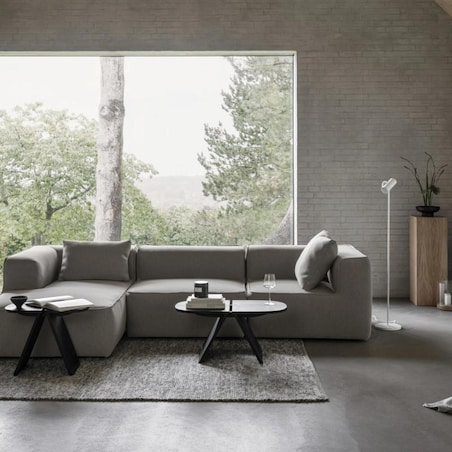 Dębowy stolik boczny AVIO, czarny