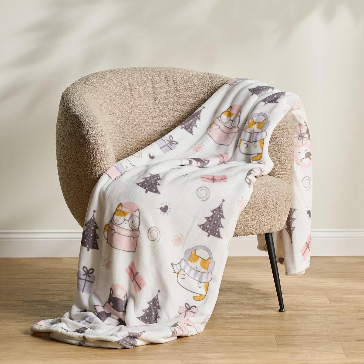 Drukowany koc Winter Fellows 150x200 cm