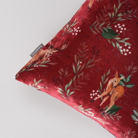 Poszewka z nadrukiem Wildero 45x45 cm z motywem zwierząt leśnych