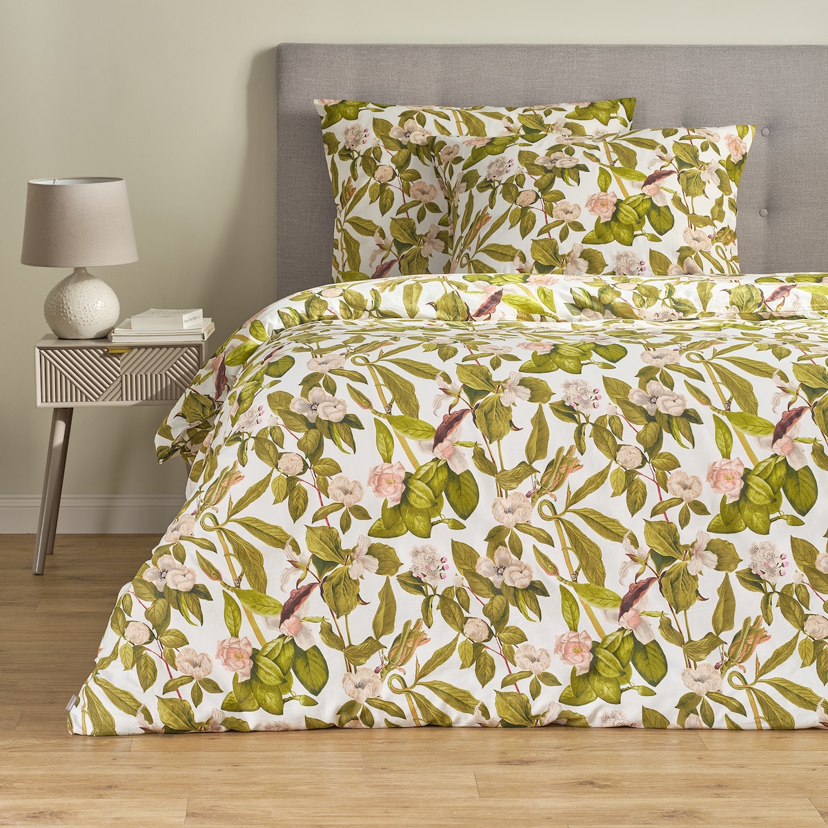 Pościel z bawełny satynowej Sansha 160x200 cm