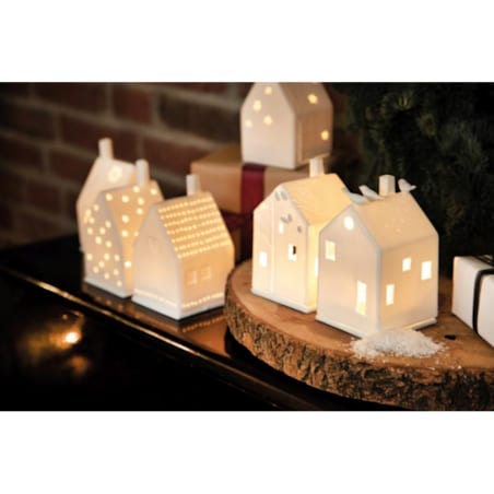 Lampion Domek Ptaki, 7 x 7 x 13 cm, Raeder