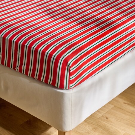 Prześcieradło Z Gumką Ginnoback 180x200 cm w paski