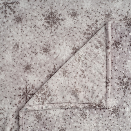 Drukowany koc Snowf 150x200 cm z motywem śnieżynki