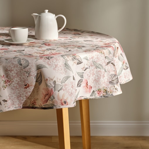 Okrągły obrus Drukowany Amorette ø 145 cm z motywem kwiatowym