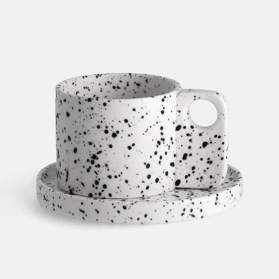 Filiżanka Ze Spodkiem Akamira w groszki