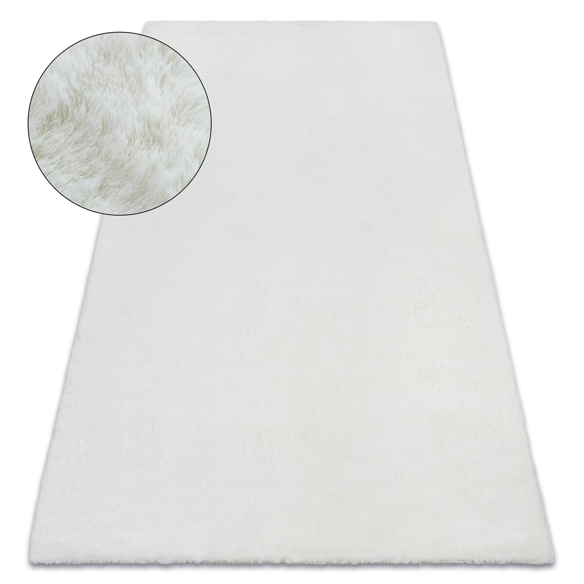 Dywan BUNNY biały IMITACJA FUTRA KRÓLIKA 200x290 cm