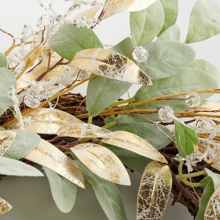 Wianek Led Sagiane z motywem roślinnym