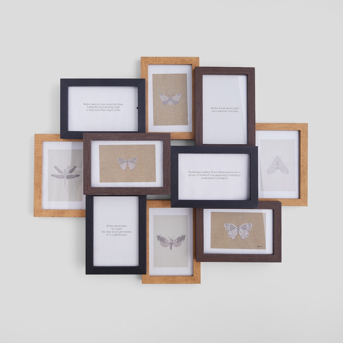 Drewniana multiramka na 10 zdjęć biron