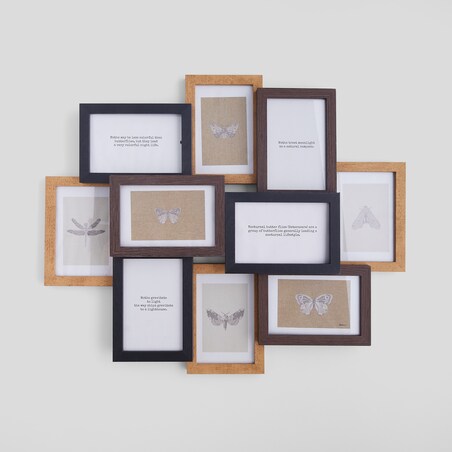 Drewniana multiramka na 10 zdjęć biron