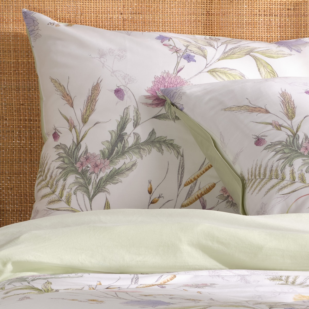 Komplet pościeli z bawełny satynowej Diente 160x200 cm z 2 poszewkami 70x80