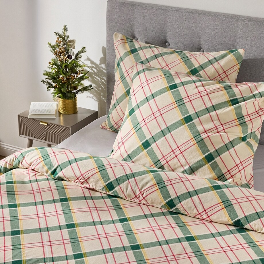 Komplet pościeli flanelowej Kreksito 160x200 cm z 2 poszewkami 70x80