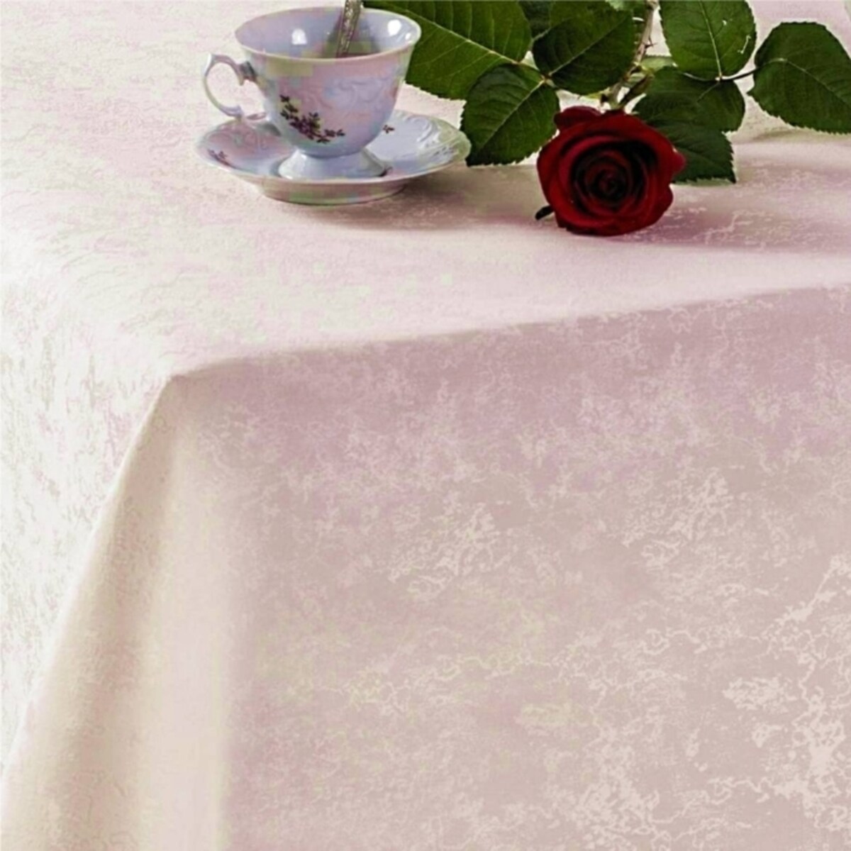 Obrus plamoodporny Marmurek ecru - 120x180 cm - ecru