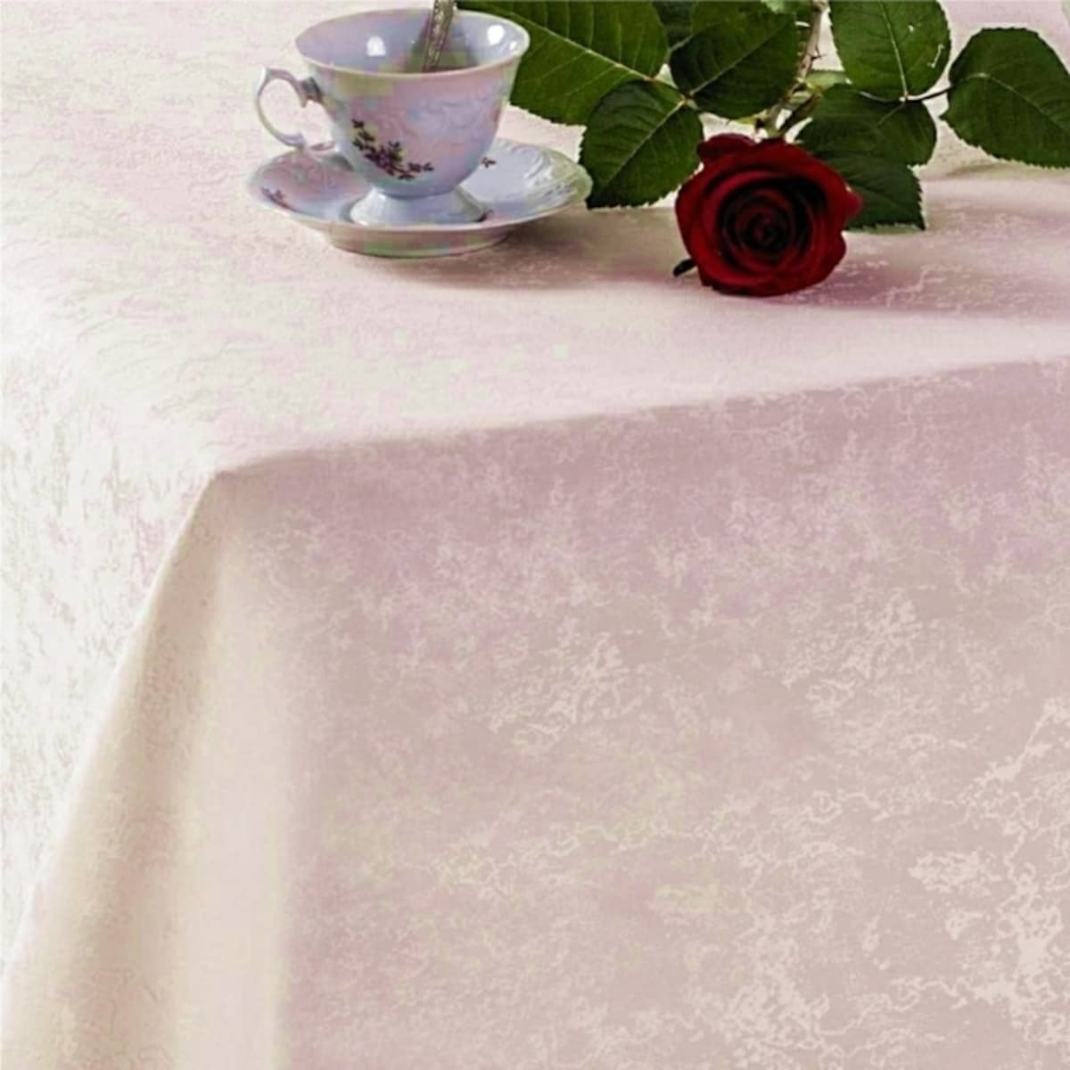 Obrus plamoodporny Marmurek ecru - 120x180 cm - ecru