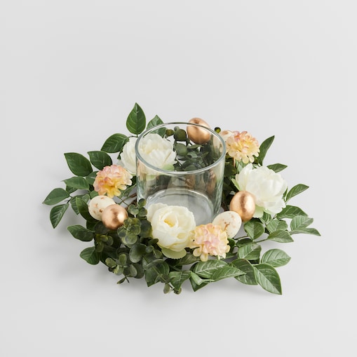 Świecznik Remieros z motywem kwiatowym