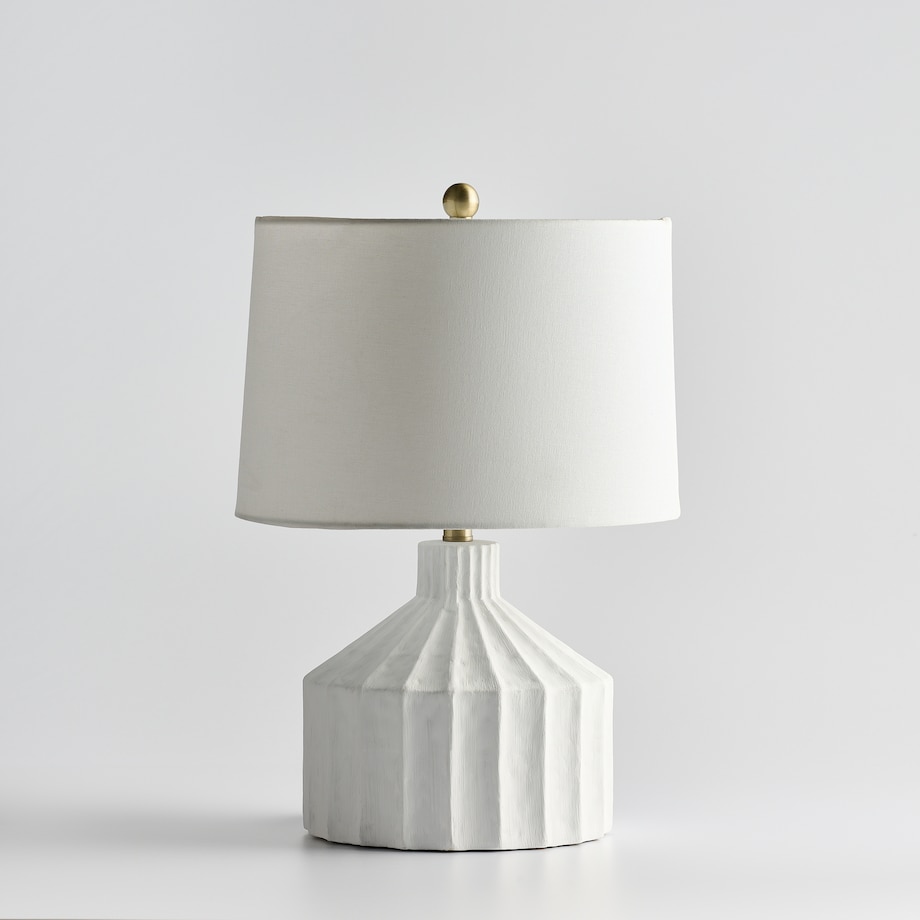 lampa stołowa z ryflowaną podstawą monsuno