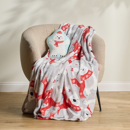 Drukowany koc Winter Fellows 150x200 cm