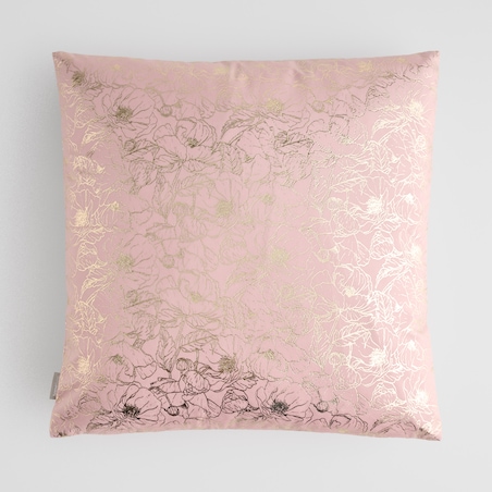 Poszewka Welwetowa Casinosis 45x45 cm z motywem kwiatowym