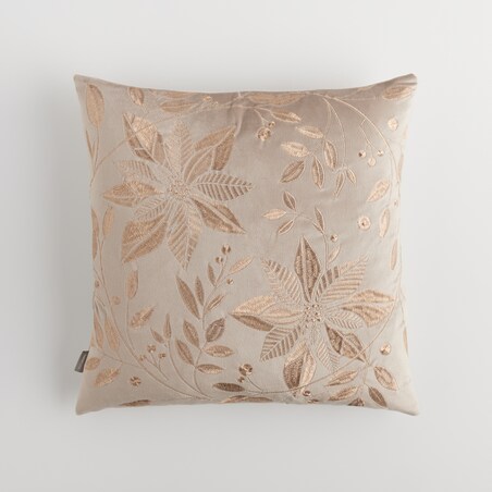 Poszewka Haftowana Petalina 45x45 cm z motywem gwiazdy betlejemskiej