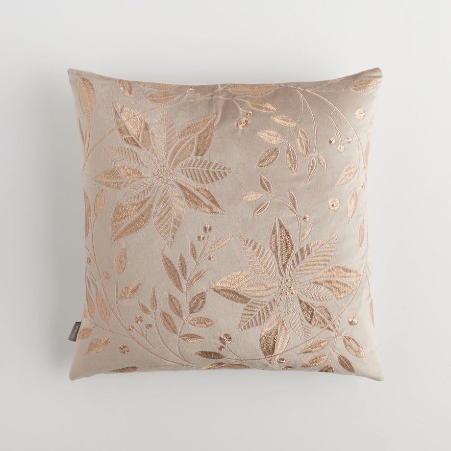 Poszewka Haftowana Petalina 45x45 cm z motywem gwiazdy betlejemskiej