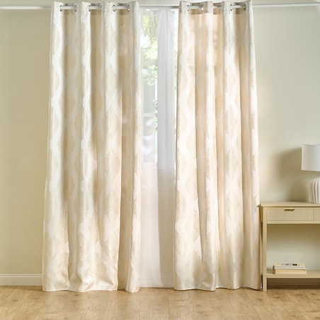 Zasłona Żakardowa Hiren 140x250 cm z motywem arabeski