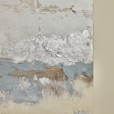 obraz na płótnie z elementami srebra arezza 80x120