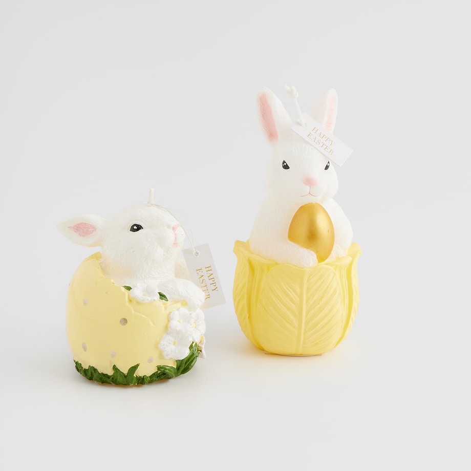 Świeca Flowerbunny z motywem królika