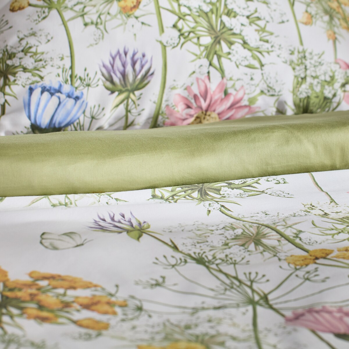 Pościel z bawełny satynowej Koperino 200x220 cm z motywem kwiatowym