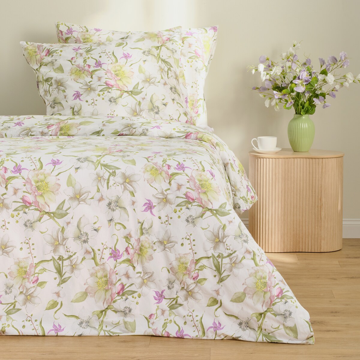 Komplet pościeli bawełnianej Florissimo 160x200 cm z 2 poszewkami 70x80