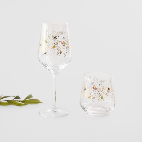 Kieliszek Do Wina Kolibri z motywem tropikalnym