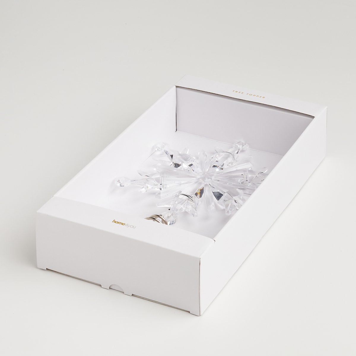 Czubek Na Choinkę Nives z motywem śnieżynki