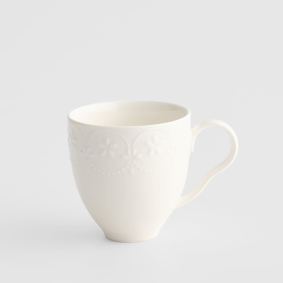 Kubek Lace z motywem kwiatowym