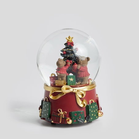 Kula Śnieżna Z Pozytywką Nutty z motywem choinki