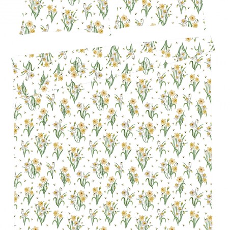 Sateen Bed Linen Narcisse 160x200 cm