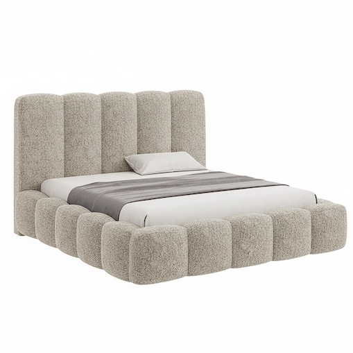 Łóżko Tapicerowane Monarch 140X200 Stelaż Pojemnik Na Pościel Loop 08