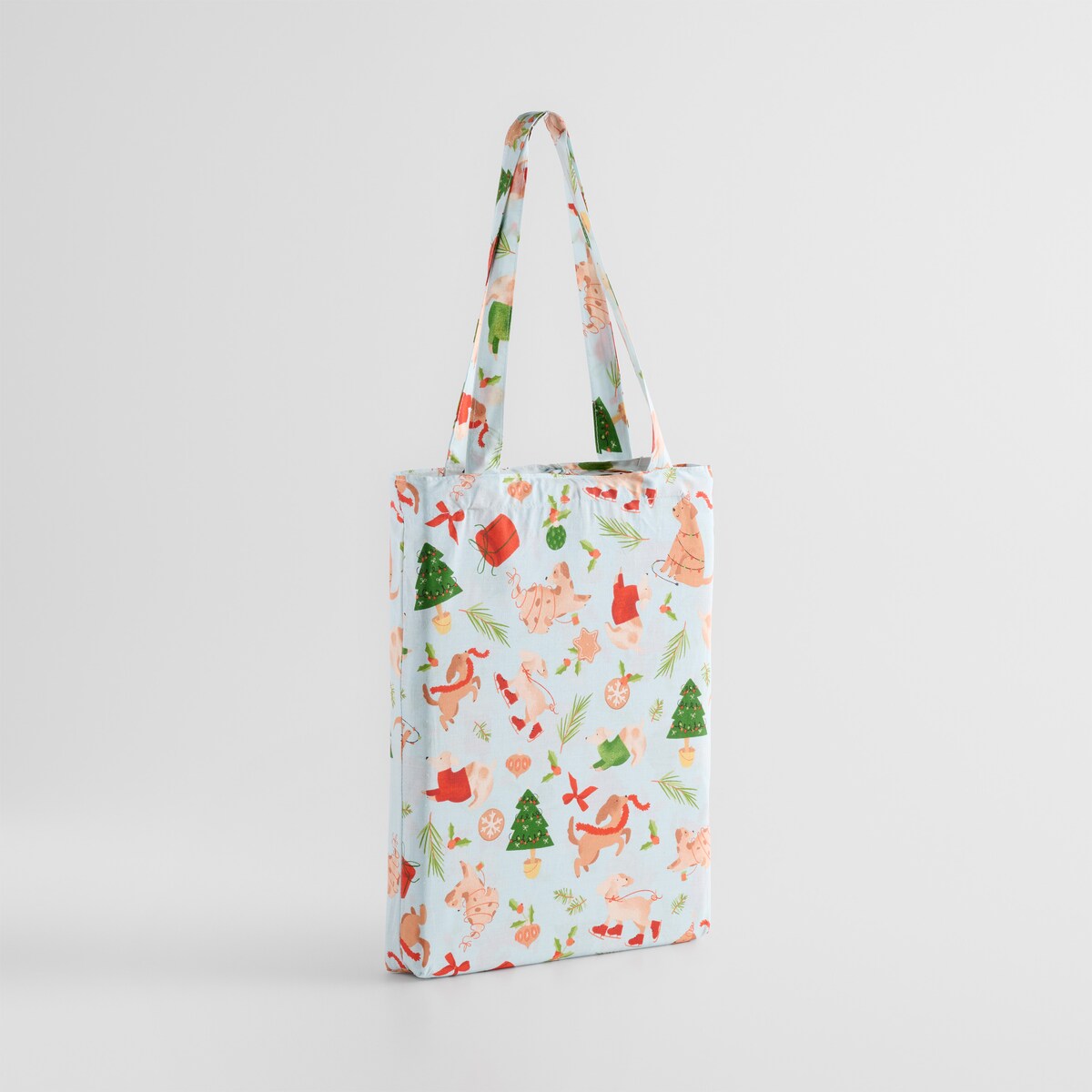 Pościel bawełniana z lamówką Dogimas 140x200 cm z motywem zwierzęcym