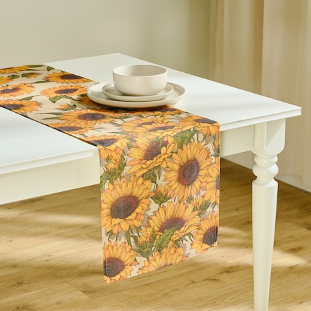 Bieżnik z nadrukiem Sunflorio 35x180 cm