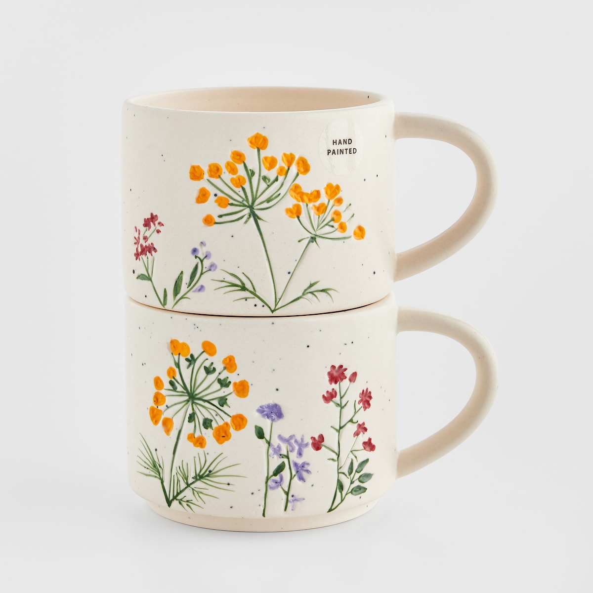 Komplet Kubków Meadora z motywem kwiatowym