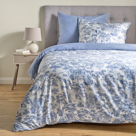 Pościel z bawełny satynowej Evite 200x220 cm z motywem pejzażu