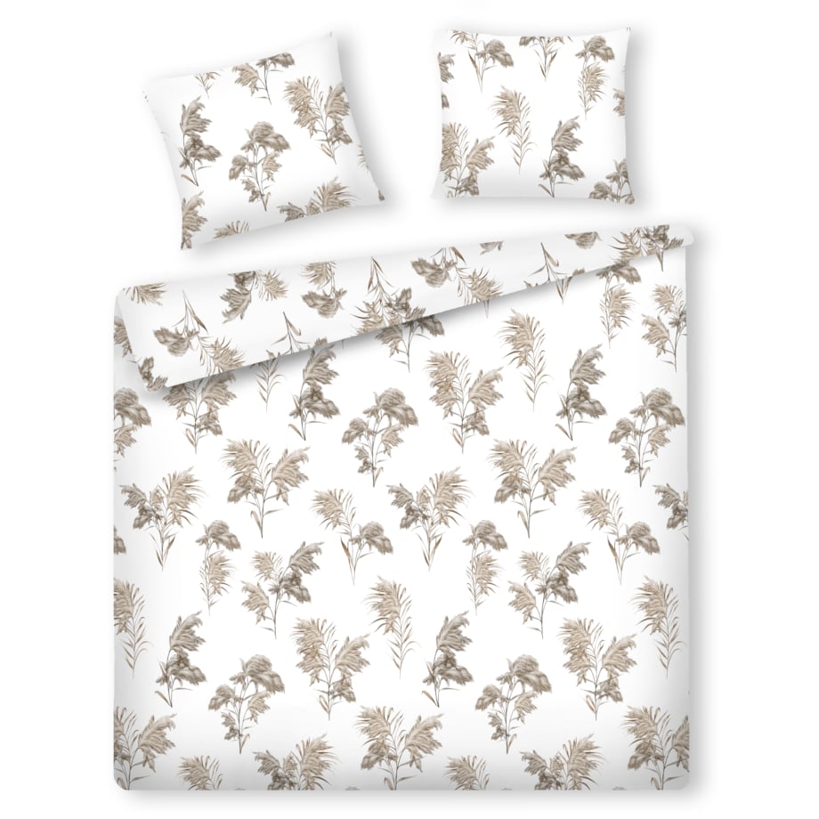 Pościel Bawełniana Parallo 200x220 cm z motywem roślinnym