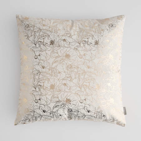 Poszewka Welwetowa Casinosis 45x45 cm z motywem kwiatowym