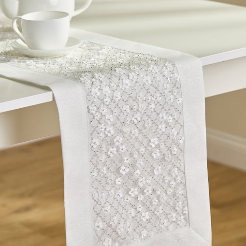 Bieżnik Blossia 35x180 cm z wzorem kwiatowym