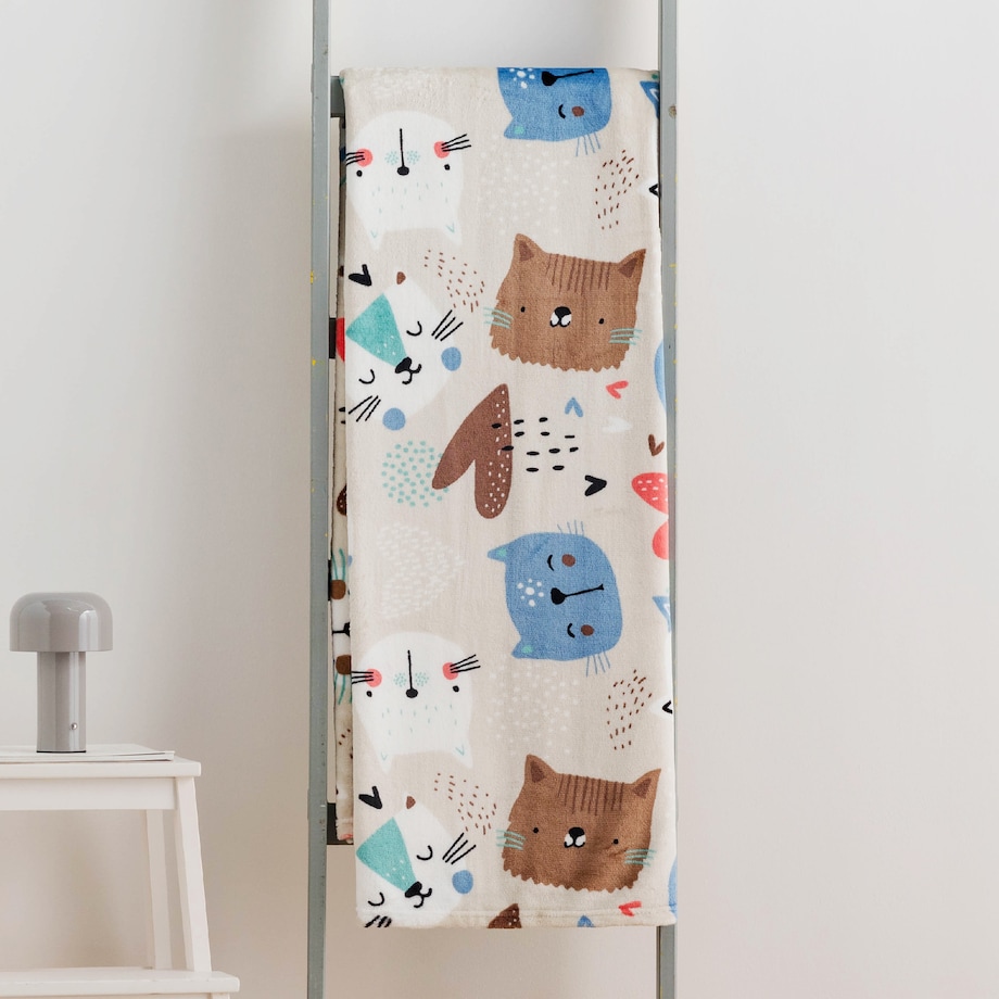 Drukowany koc Tabby 150x200 cm